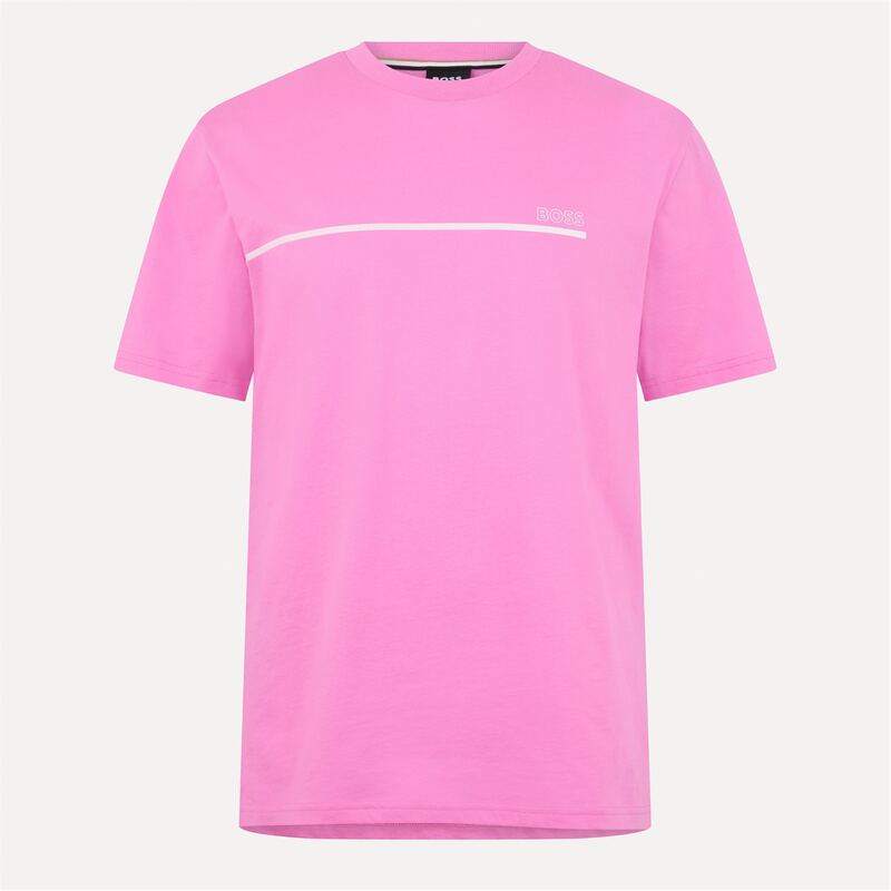 主任者 メンズ トップス プルオーバー Boss T-Shirt_Stormfish 10253179 01 Bright Pink 670 サクラ色