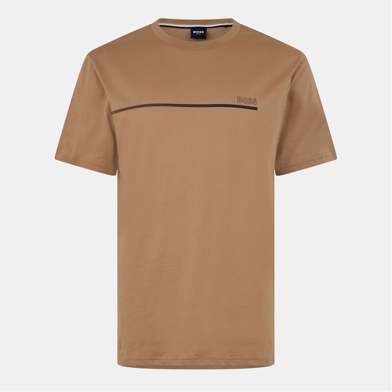 主任者 メンズ トップス プルオーバー Boss T-Shirt_Stormfish 10253179 01 Camel/Black 260 黒いこと