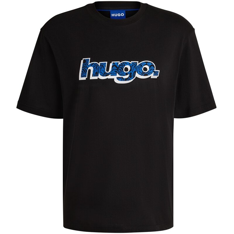 フューゴ メンズ トップス Tシャツ Hugo Nugibol 10262283 01 Black 001 ブラック