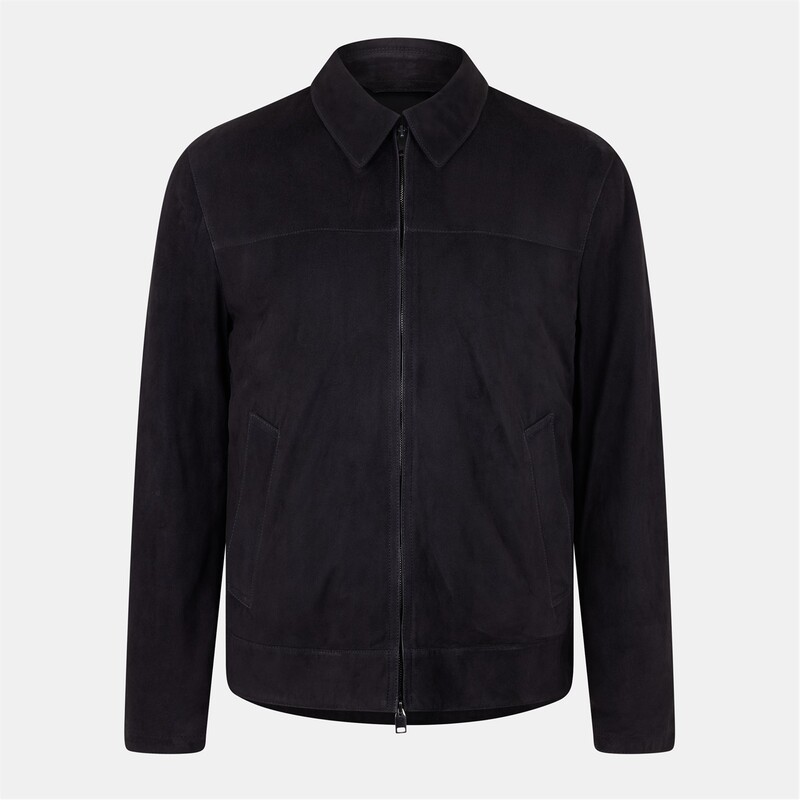 ブリオーニ メンズ アウター 上衣・上衣 Brioni Lther Blous 錫53 Black 黒いこと