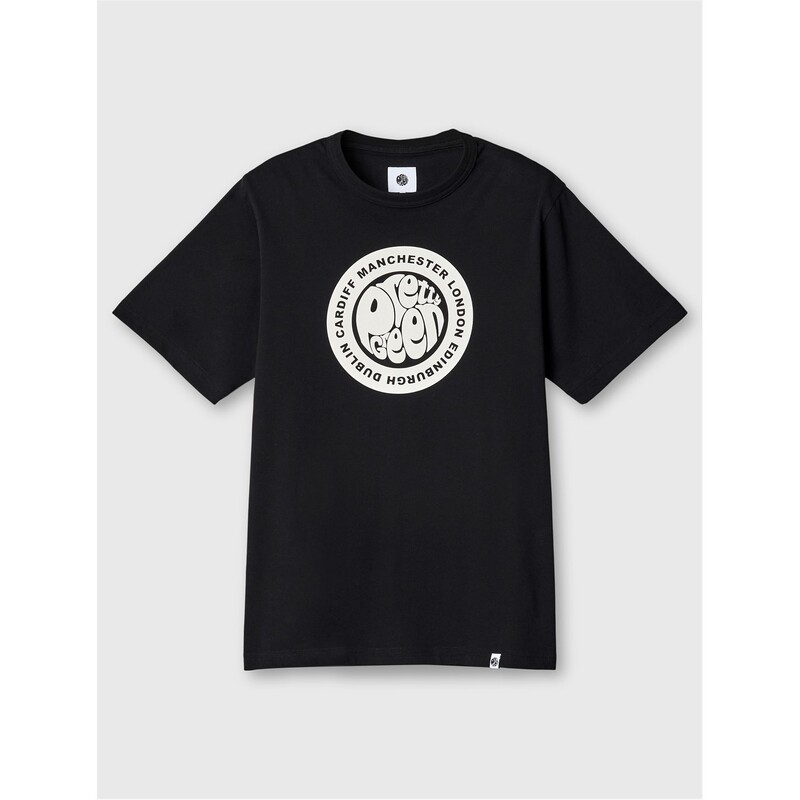 プレティグリーン メンズ トップス Tシャツ ロゴ Pretty Green PG LF Tour Logo TS Sn53 Black ブラック｜ReVida 店