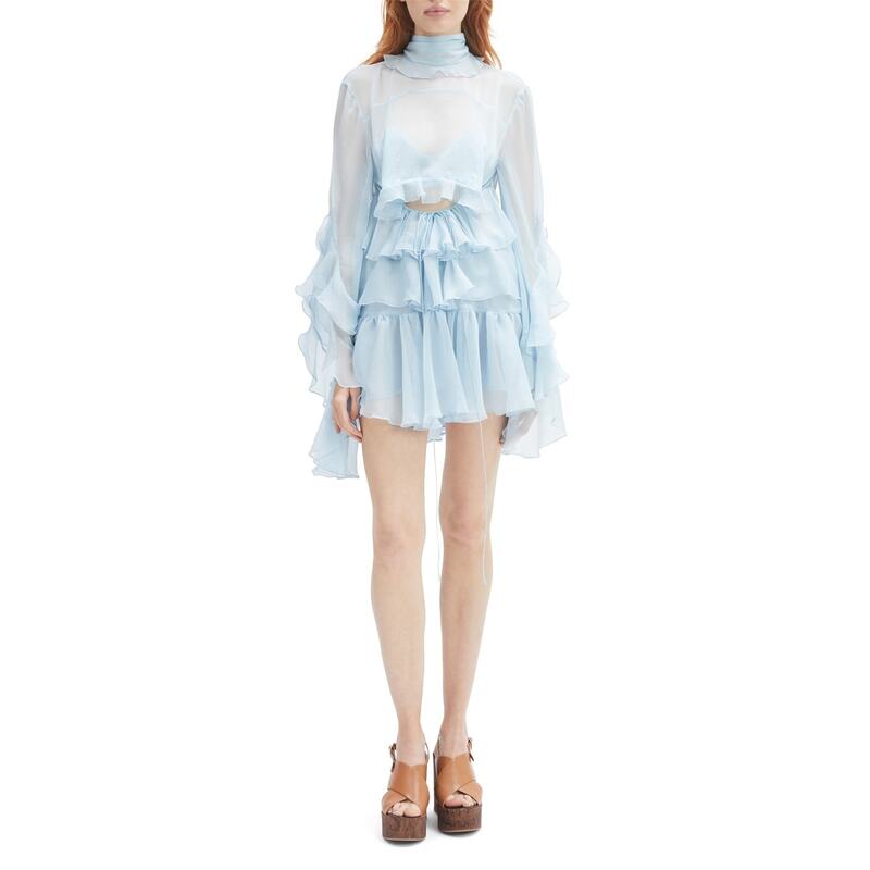 バードット レディース トップス ワンピース Bardot BD Anyssa Drs Ld53 Soft Blue ブルー