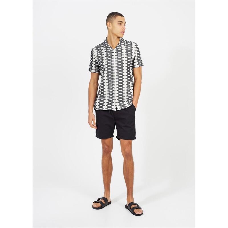 ブレーブソウル メンズ ボトムス ハーフパンツ・ショーツ ショートパンツ Brave Soul Twill Chino Shorts Black ブラック