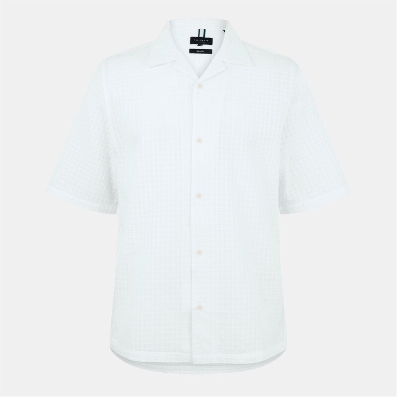 テッドベーカー メンズ トップス シャツ Ted Baker Txtre Geo Shrt Sn99 White ホワイト 9,610円