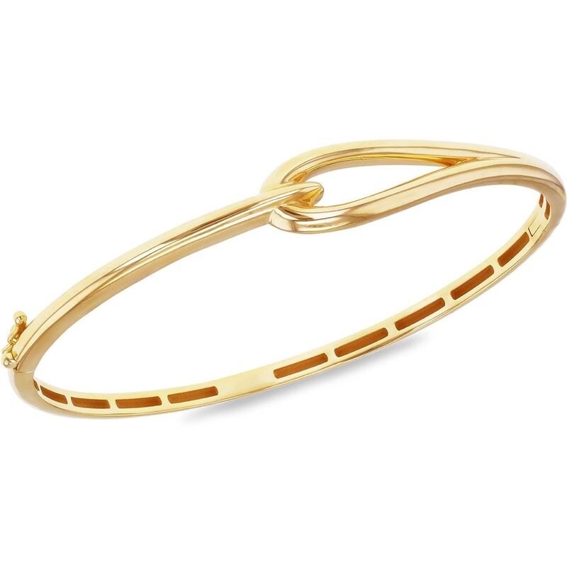 ビー ユー レディース アクセサリー ブレスレット・バングル・アンクレット Be You 9ct Gold Hook Knot Oval Bangle Yellow Gold イエロー｜ReVida 店 175,400円
