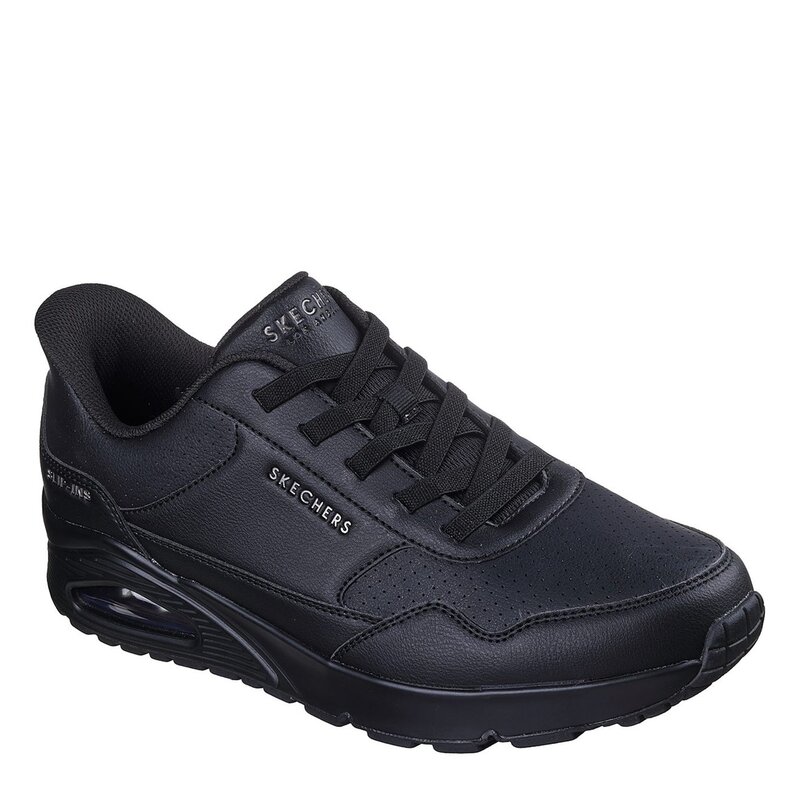 スケッチャーズ メンズ シューズ スニーカー Skechers UNO Banksia Luxe Shoes Mens Black 黒いこと スニーカー-メンズ靴