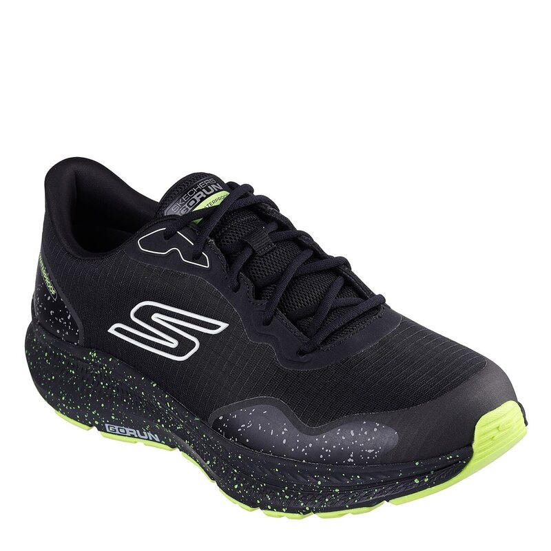 スケッチャーズ メンズ シューズ スニーカー レース Skechers 100% Waterproof - Ripstop Lace Up W Runners Mens Black/Lime ブラック