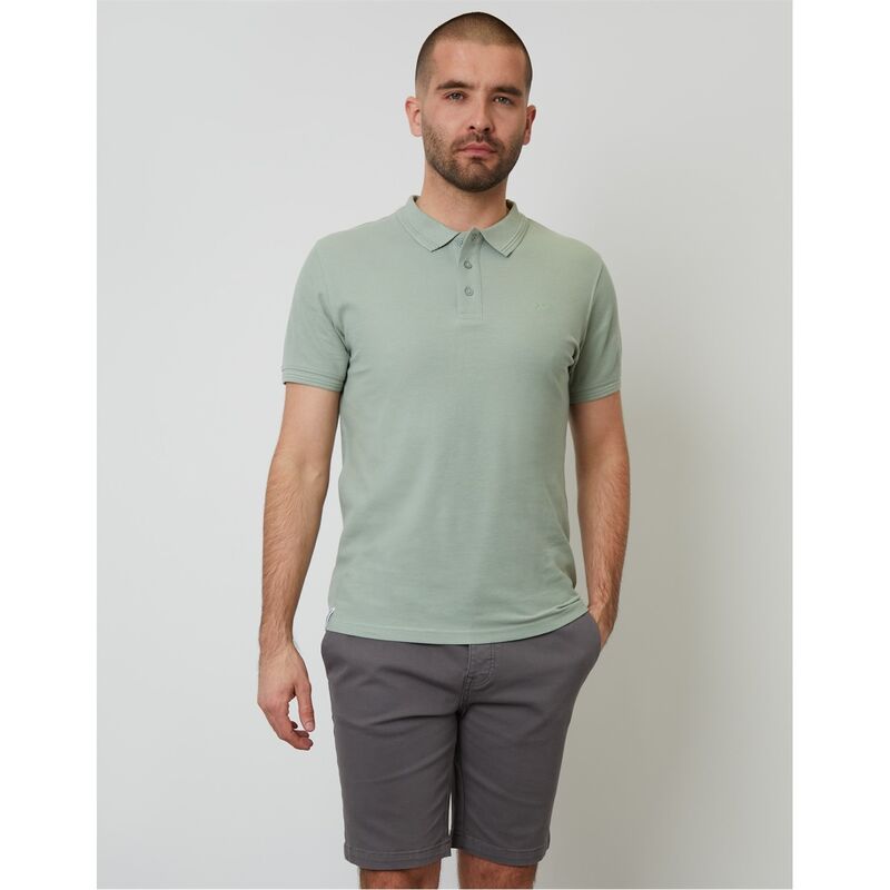 スリードベア メンズ トップス ポロシャツ Threadbare Polo Malbork Sn99 Sage セージ