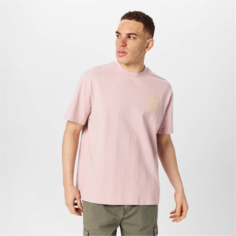 ジャック ウィルス メンズ トップス Tシャツ グラフィック Jack Wills Graphic T-Shirt Cool Pink ピンク