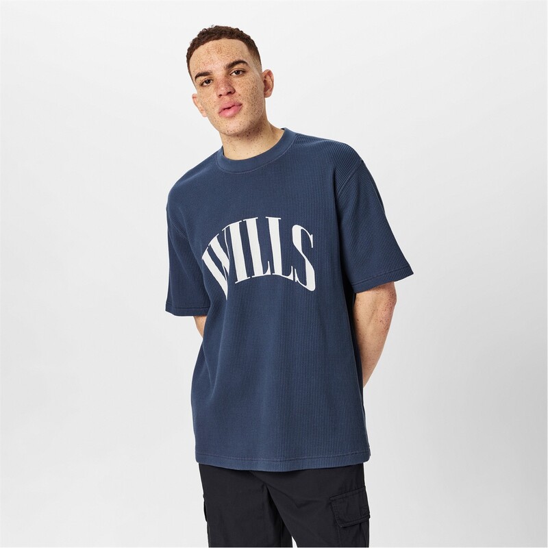 ジャック ウィルス メンズ トップス Tシャツ グラフィック Jack Wills Waffle Graphic T-Shirt Night Sky