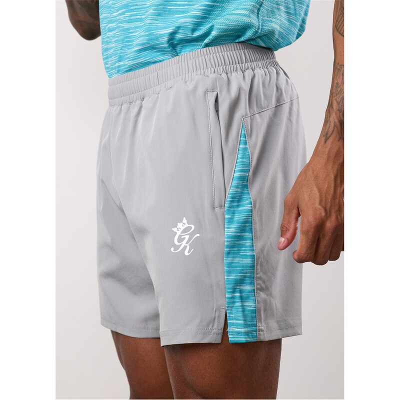 ジムキング メンズ ボトムス ハーフパンツ・ショーツ Gym King Energy Short Sn53 Grey/Ocean Blue グレー