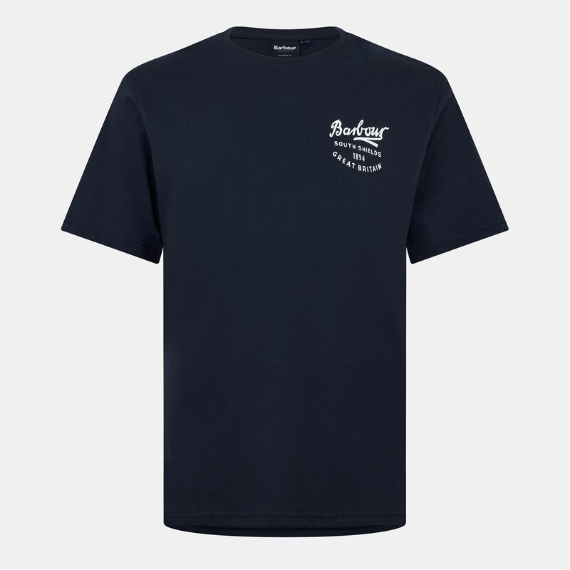 バブアー メンズ トップス Tシャツ グラフィック Barbour Script Graphic T-Shirt Navy ネイビー