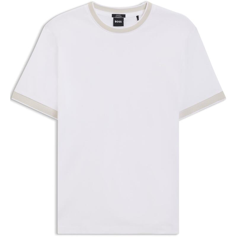 ボス メンズ トップス Tシャツ Boss Tessler T-Shirt White 100 ホワイト