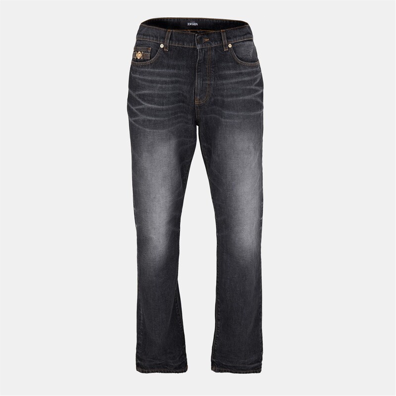 ヴェルサーチ メンズ ボトムス デニムパンツ デニム Versace Denim Jn Sn54 Black ブラック｜ReVida 店