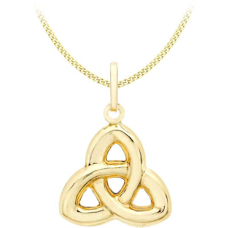 ビー ユー レディース アクセサリー ネックレス・チョーカー・ペンダントトップ レース Be You 9ct Gold Celtic Knot Necklace Yellow Gold イエロー｜ReVida 店