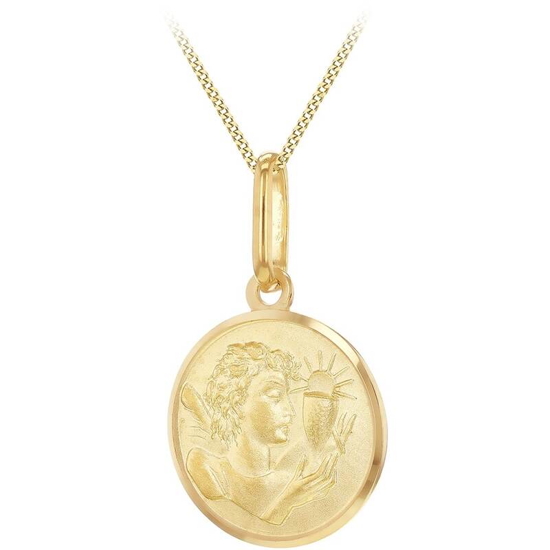ビー ユー レディース アクセサリー ネックレス・チョーカー・ペンダントトップ レース Be You 9ct Gold Holy Communion Medal Necklace Yellow Gold イエロー