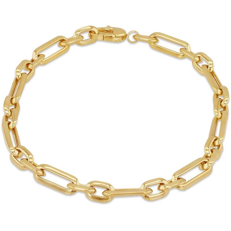 ビー ユー レディース アクセサリー ブレスレット・バングル・アンクレット Be You 9ct ellow Gold Figabelcher 1+1 Bracelet Yellow Gold イエロー｜ReVida 店