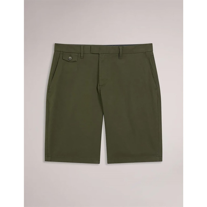 テッドベーカー メンズ ボトムス 二分の一ズボン下・さる股引き Ted Baker Ted Chino Short 錫54 Khaki カーキ ズボン・パンツ-メンズファッション