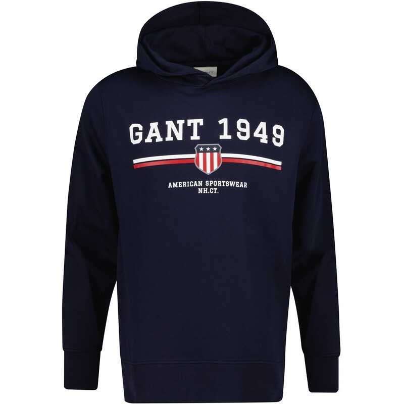 ガント メンズ アウター パーカー・スウェット パーカー グラフィック Gant Graphic Hoodie Evening 433|ReVida 店