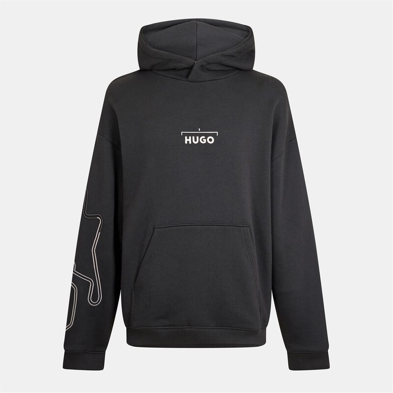 フューゴ メンズ アウター パーカー・スウェット Hugo Doad 10262601 01 Black 黒いこと