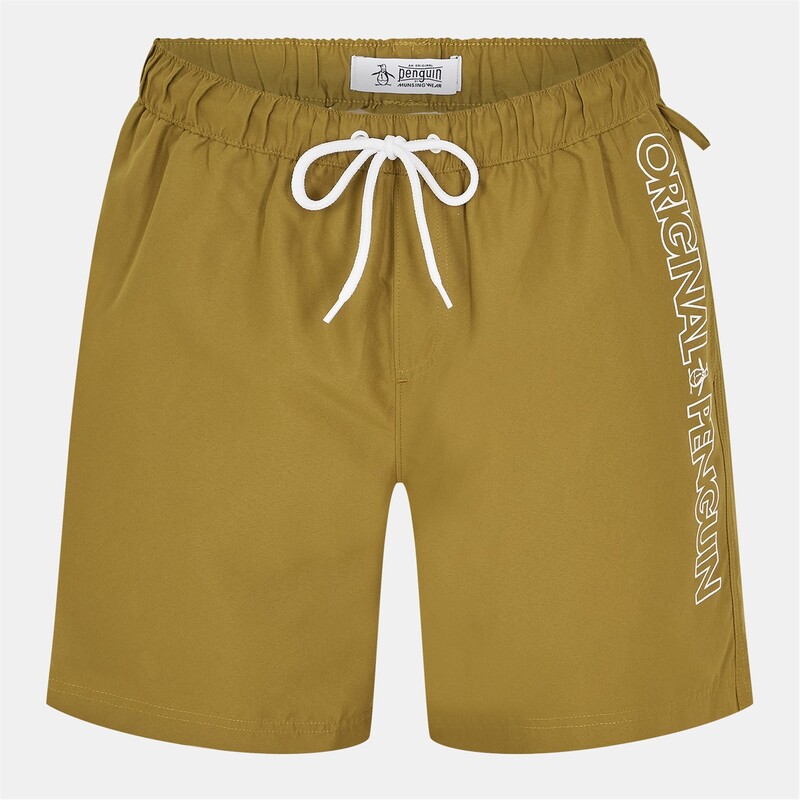 オリジナルペンギン メンズ 水着 ハーフパンツ・ショーツ Original Penguin Swim Short Sn53 Olive Branch オリーブ|ReVida 店