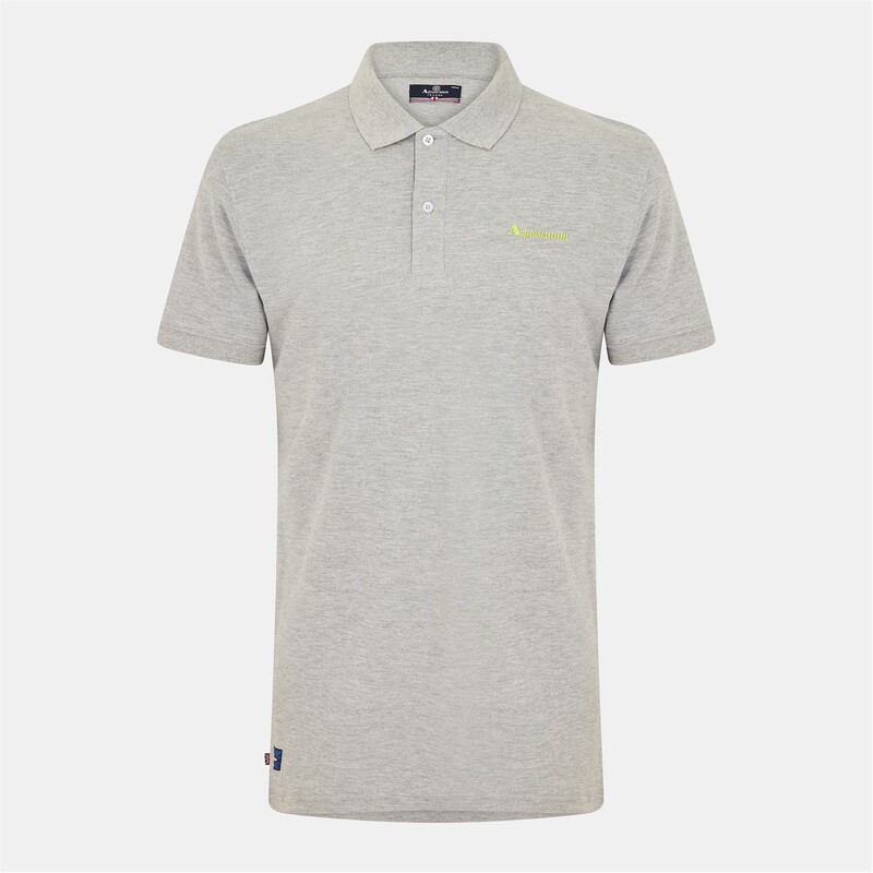 アクアスキュータム メンズ トップス スポーツシャツ Aquascutum Ss Polo 錫99 Lt Mel Grey 薄墨色