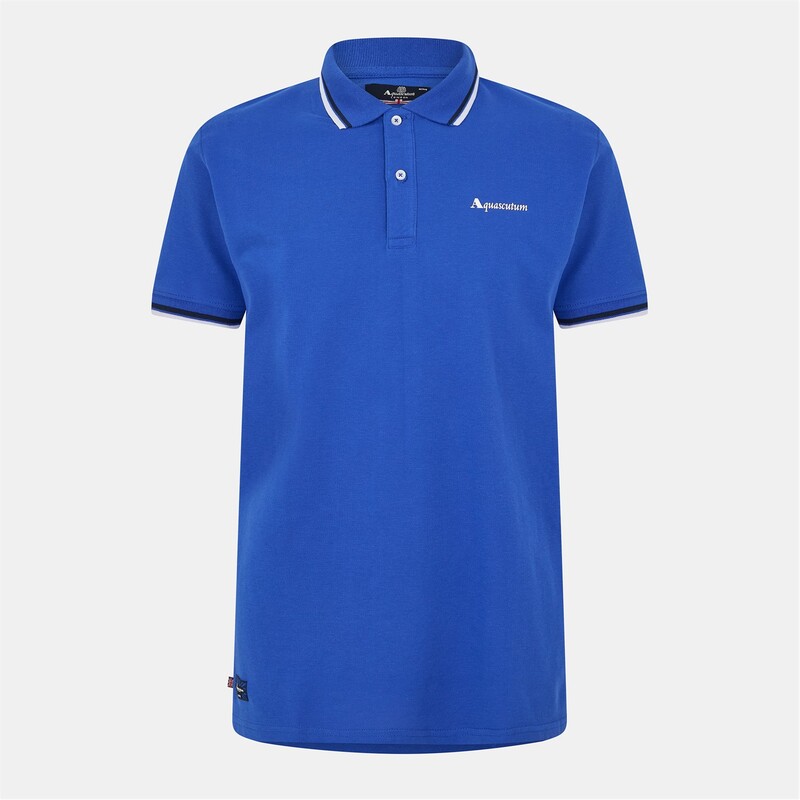 アクアスキュータム メンズ トップス スポーツシャツ Aquascutum StSs Polo 錫99 Royal