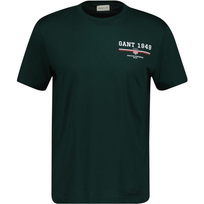 ガント メンズ トップス Tシャツ Gant Graph Tee Sn54 Tarten Green グリーン