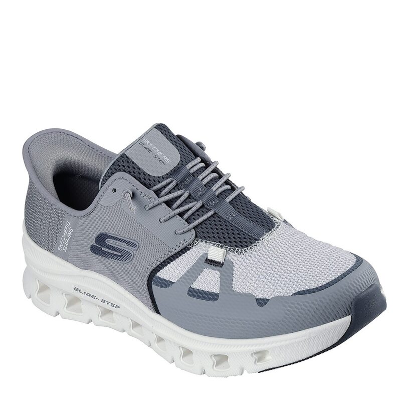 スケッチャーズ メンズ シューズ スニーカー Skechers Glide-Step Pro Slip On Runners Mens Grey/Charc グレー｜ReVida 店