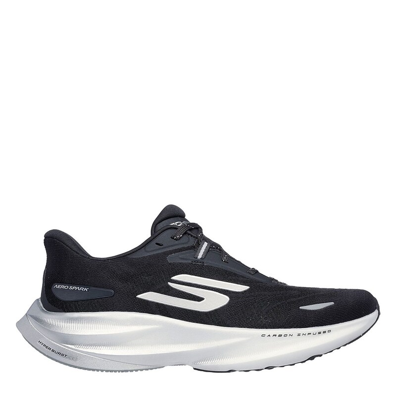 スケッチャーズ メンズ シューズ スニーカー Skechers AERO Spark Running Trainers Mens Black/White ホワイト