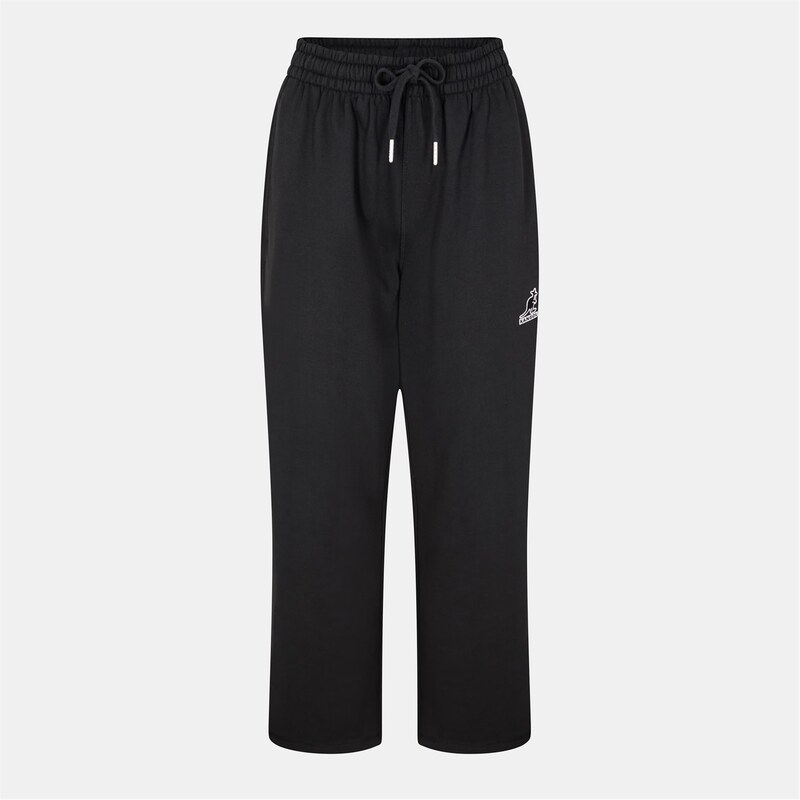 カン行き先 レディース ボトムス 心地好いズボン下 ワイドレッグ Kangol Wide Leg Jg Ld62 Black 黒いこと