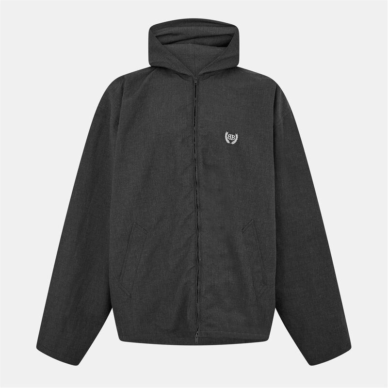 バレンシアガ メンズ アウター ジャケット・ブルゾン BALENCIAGA Bal Hood Jkt Sn54 Black ブラック|ReVida 店