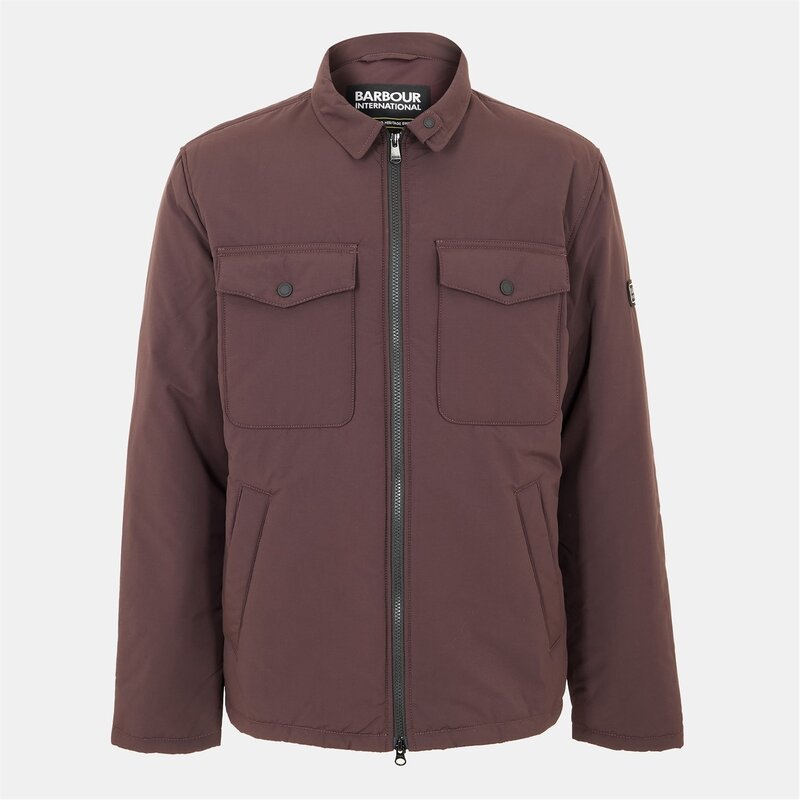 バブアー メンズ アウター ジャケット・ブルゾン キルティング ジャケット Barbour International Distill Quilted Jacket Java Red RE92 レッド