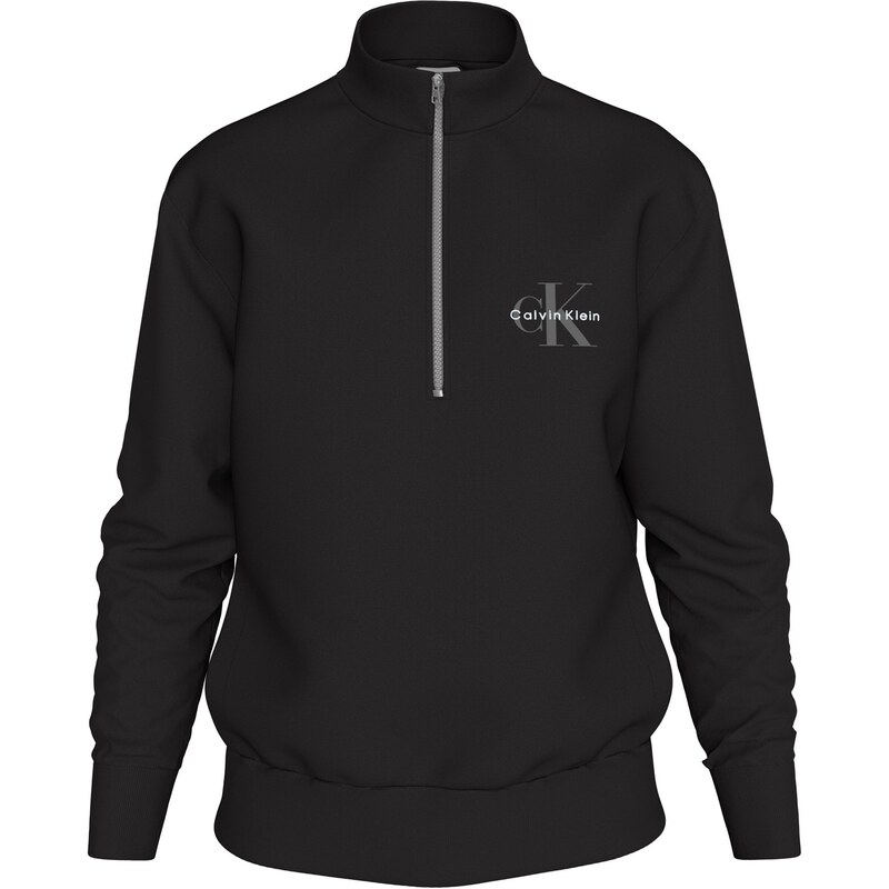カルバンクライン メンズ アウター パーカー・スウェット ハーフジップ Calvin Klein Jeans CKJ Monogram quarter Zip 錫54 Black UB1 黒いこと