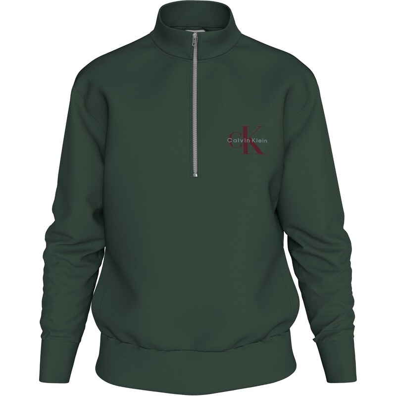 カルバンクライン メンズ アウター パーカー・スウェット ハーフジップ Calvin Klein Jeans CKJ Monogram quarter Zip 錫54 Sycamore LLG