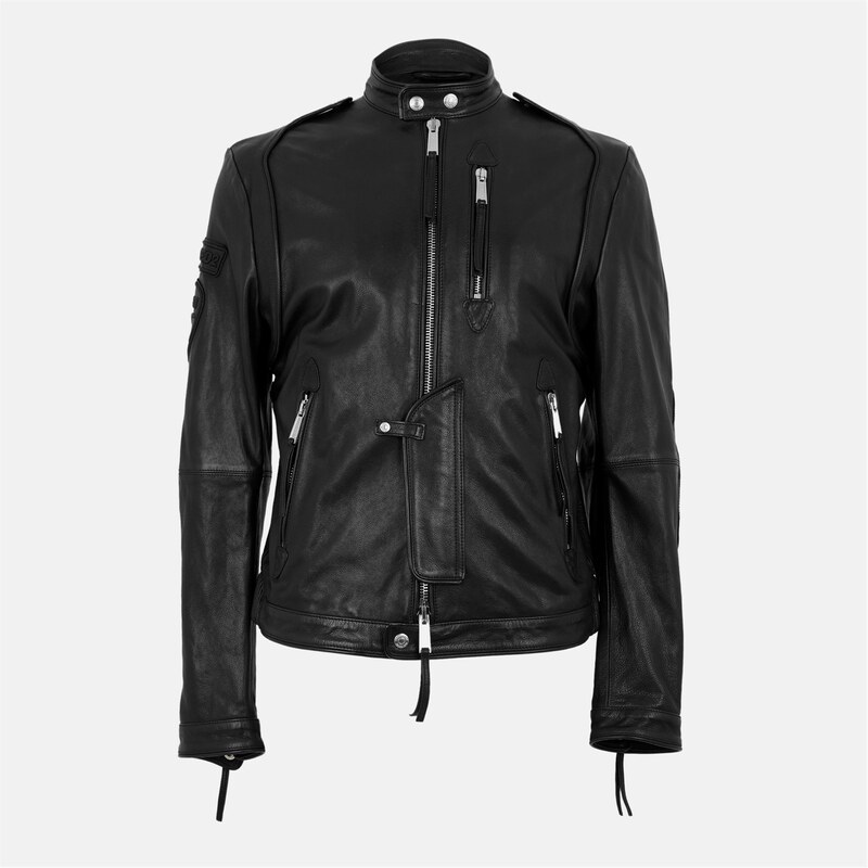 ディースクエアード メンズ アウター ジャケット・ブルゾン DSQUARED2 DSQ Ducati Lthr Jkt Sn54 Black ブラック|ReVida 店