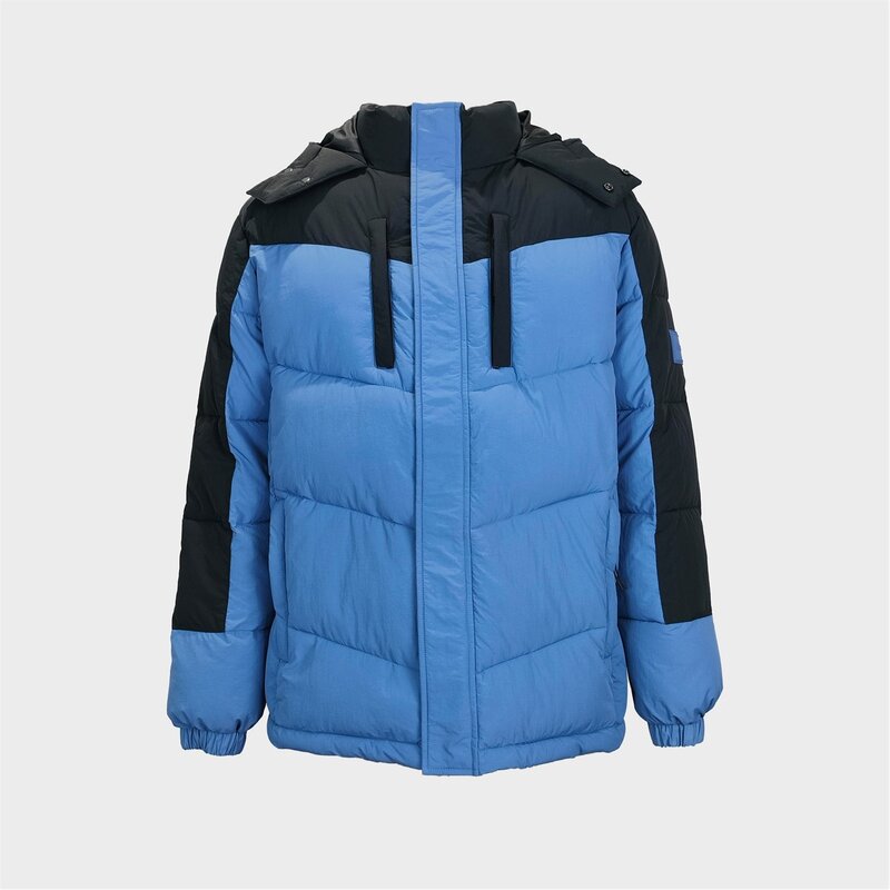 ジャック ウィルス メンズ アウター ジャケット・ブルゾン Jack Wills Coast Puffer Jkt Sn54 Blue/Black ブラック｜ReVida 店