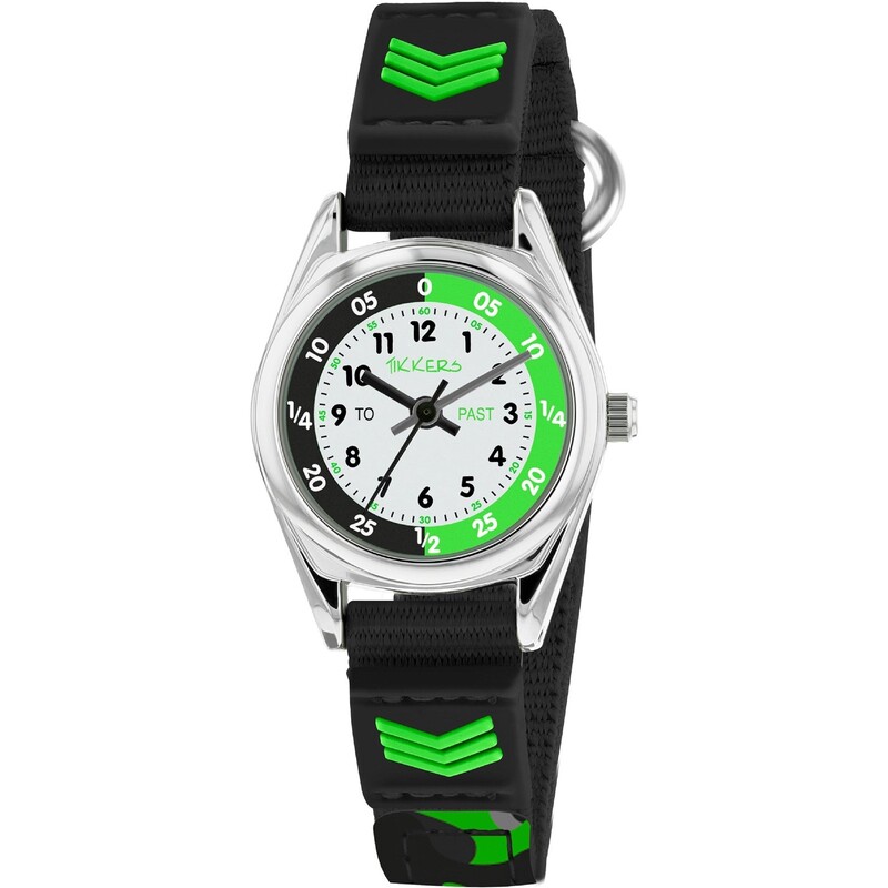 ティッカーズ メンズ アクセサリー 腕時計 Tikkers Camo Velcro Watch Black ブラック