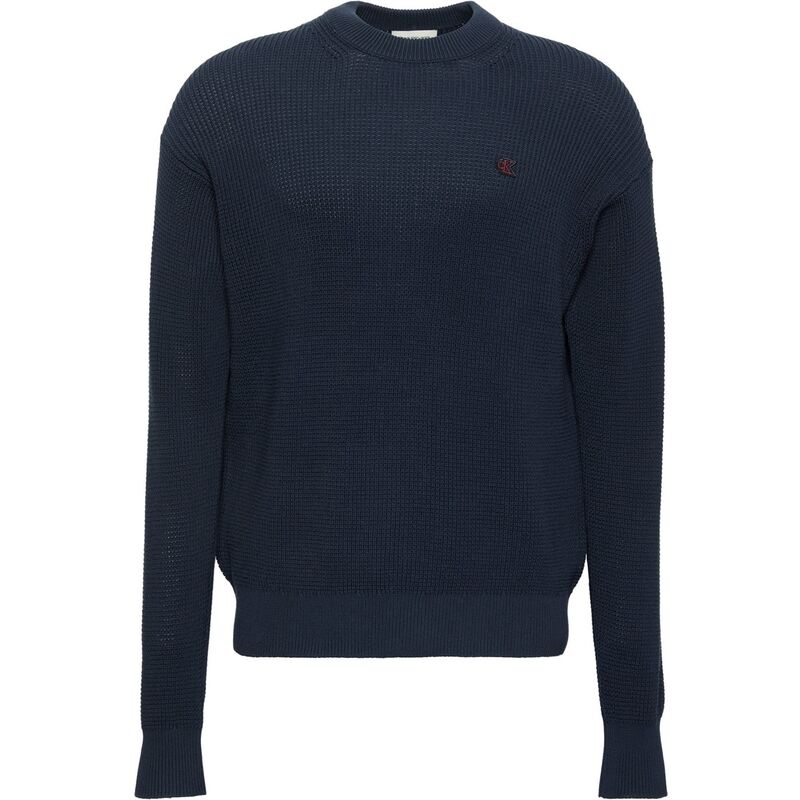 カルバンクライン メンズ アウター 編み物・スウェーター Calvin Klein Jeans CKJ Waffle Jumper 錫54 Dark Sapphire サファイア メンズファッション-トップス-ニット・セーター