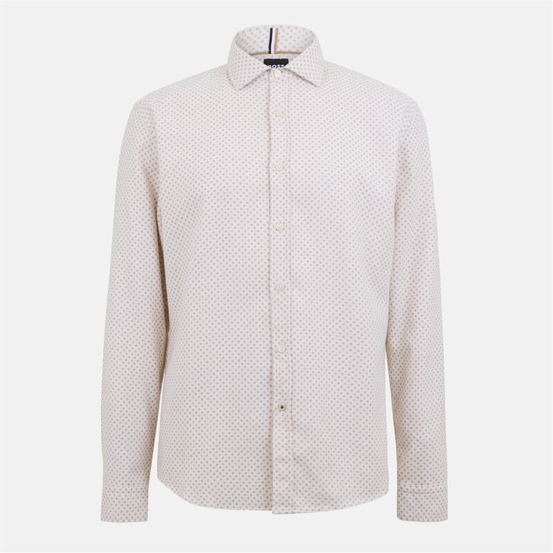 ボス メンズ トップス シャツ Boss S-Liam-Spread-C1-233 10253081 White ホワイト