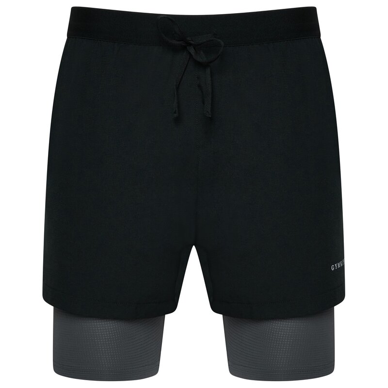 ジムキング メンズ ボトムス ハーフパンツ・ショーツ Gym King Prog 2in1Short Sn53 Black/Graphite ブラック