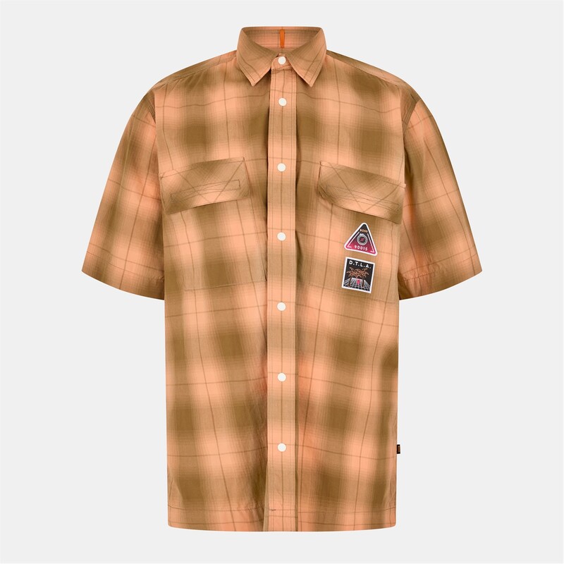 ボス メンズ トップス シャツ Boss Larch 10247382 01 Pastel Orange オレンジ