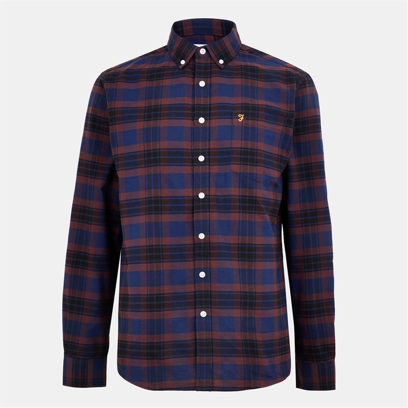 ファーラー メンズ トップス シャツ Farah Kennett Ls Sn99 Arch Burg