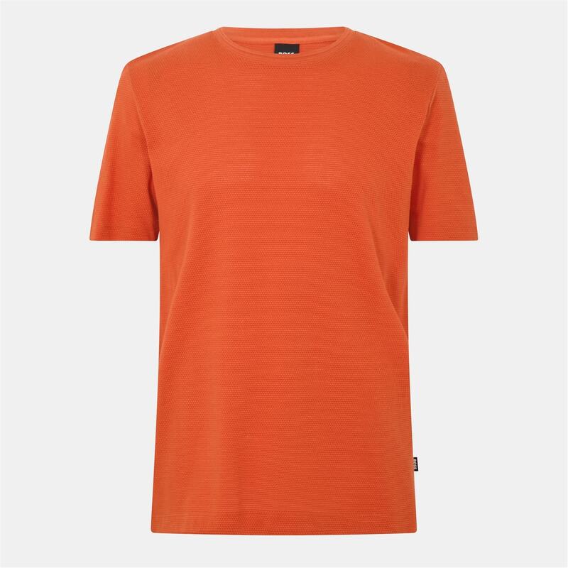 ボス メンズ トップス Tシャツ Boss Tiburt Jacquard T-shirt Dark Orange オレンジ｜ReVida 店