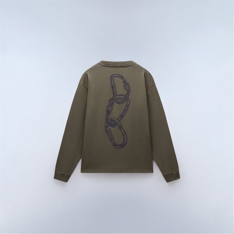 ナパピリ メンズ トップス Tシャツ NAPAPIJRI Napa S-Coldirai LS Mens Tea Leaf