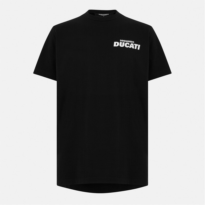 ディースクエアード メンズ トップス Tシャツ DSQUARED2 DSQ Ducati Cig Tee Sn54 Black ブラック｜ReVida 店