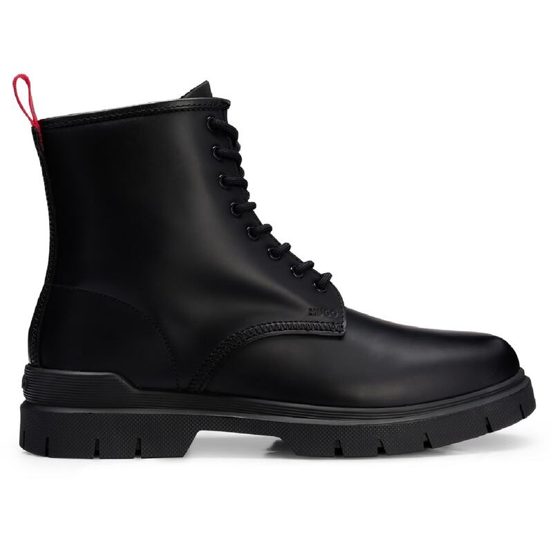 フューゴ メンズ シューズ ブーツ・レインブーツ Hugo Ryan Halb Lt 10248103 01 Black ブラック