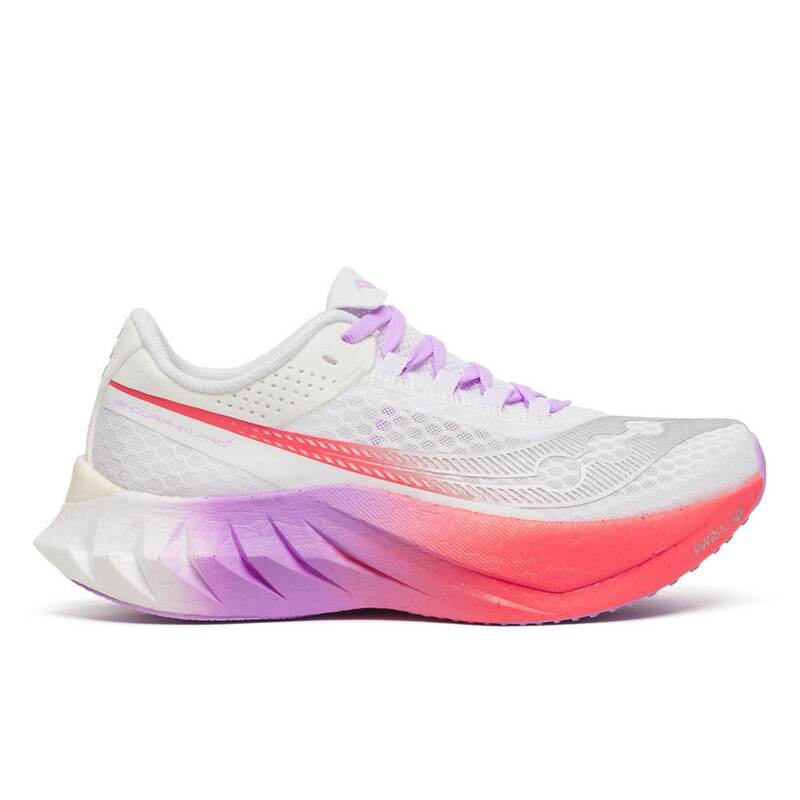 サッカニー レディース シューズ スニーカー Saucony Endorphin Pro 4 Trainers Womens White/Crocus ホワイト