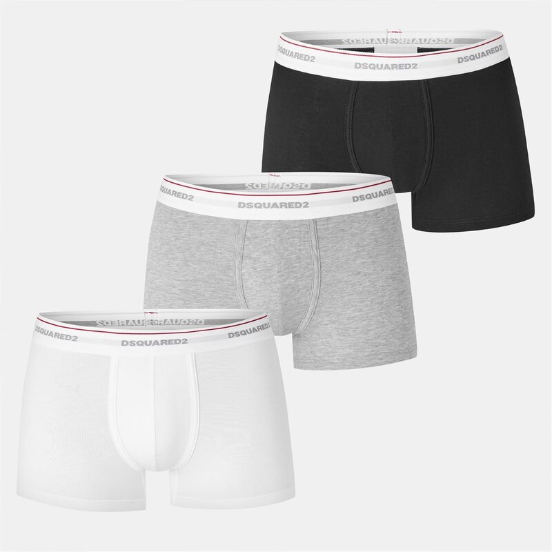 ディースクエアード メンズ アンダー御召しもの ボクサーズボン下 DSQUARED2 3 Pack Boxer Briefs Black Multi 黒いこと