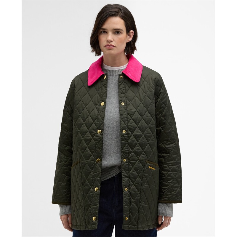 バブアー レディース アウター ジャケット・ブルゾン キルティング ジャケット Barbour Icons Modern Liddesdale Quilted Jacket Sage/Fuchs/Anc セージ